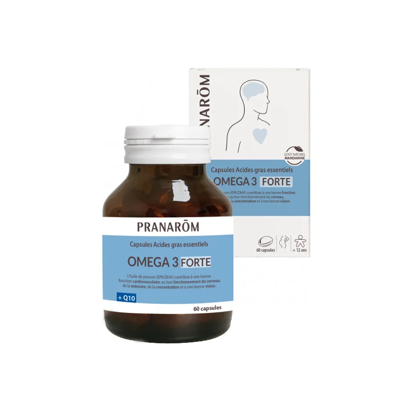 Pranarôm capsules d'acide gras essentiels oméga 3 forte 60 capsules
