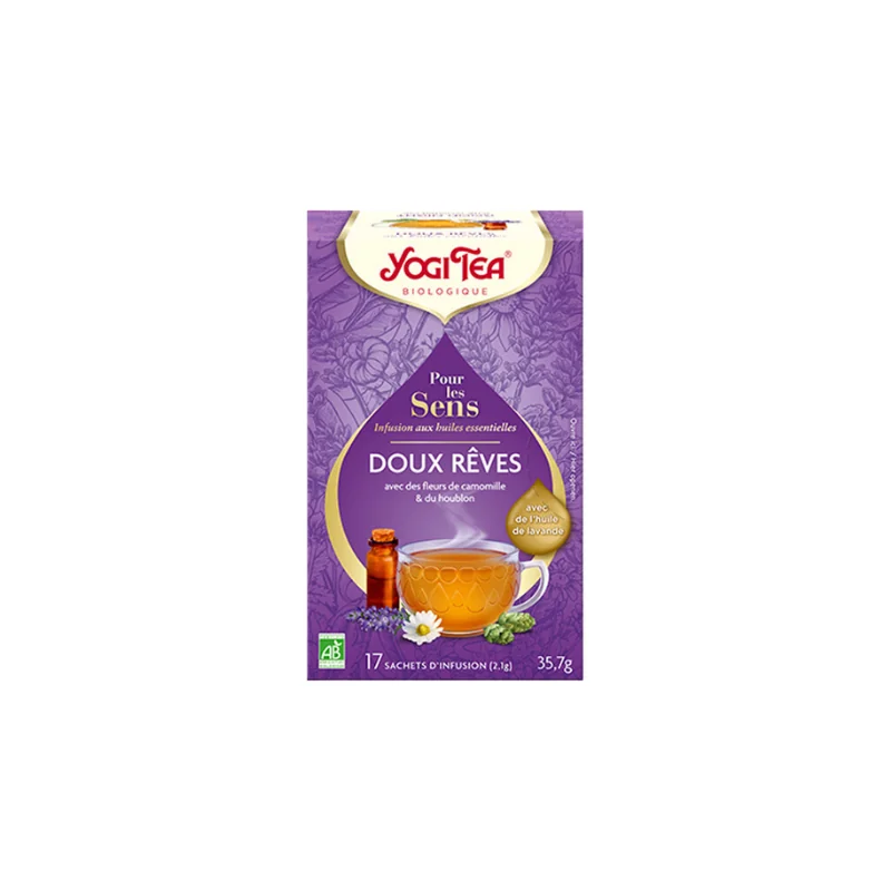 Yogi Tea bio pour les sens doux rêves 17 sachets 35g