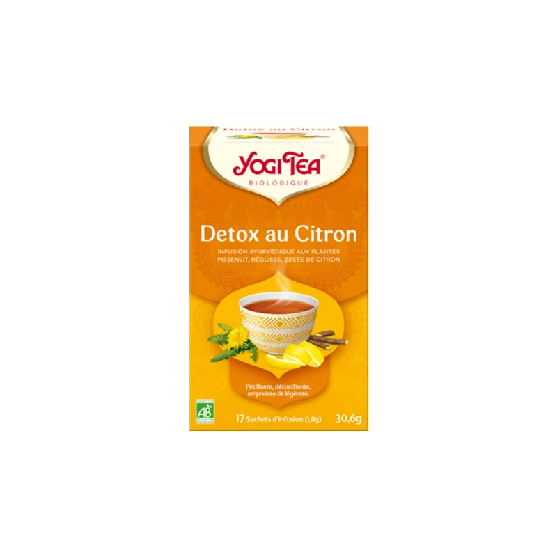 Yogi Tea bio détox au citron 17 sachets 30g