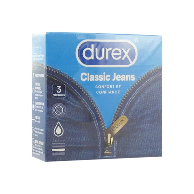 Durex classic jeans 3 préservatifs