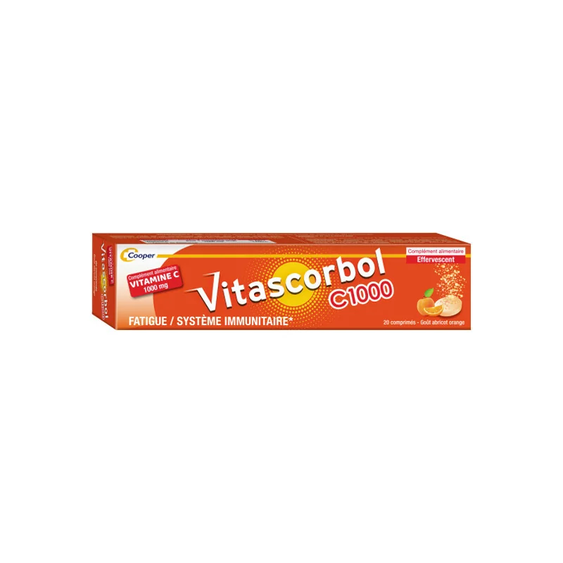 Vitascorbol  vitamine C 1000mg 20 comprimés