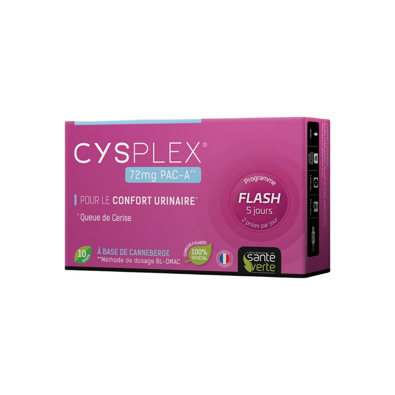 Santé verte cysplex flash 10 sticks