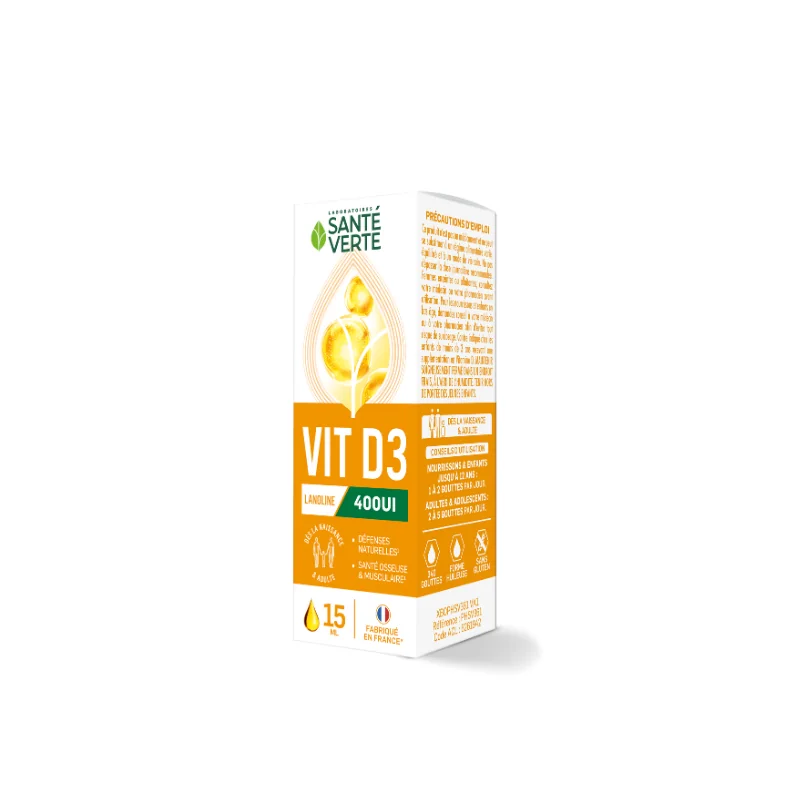 Santé verte vit D3 400UI 15ml