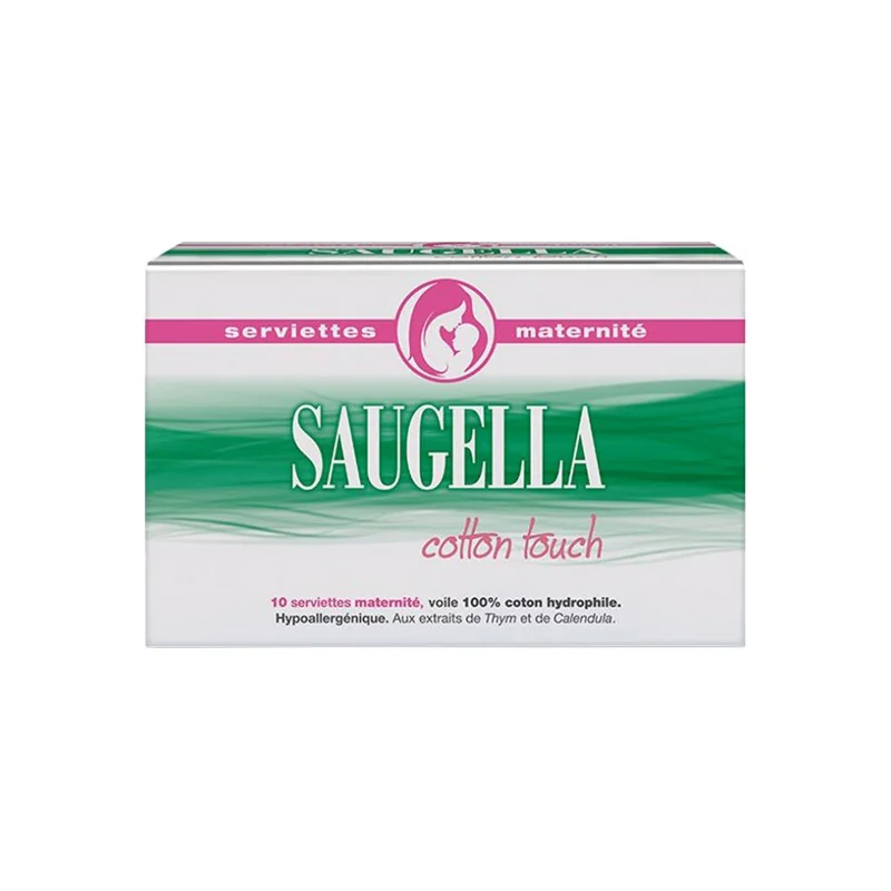 Saugella cotton touch 10 serviettes maternité