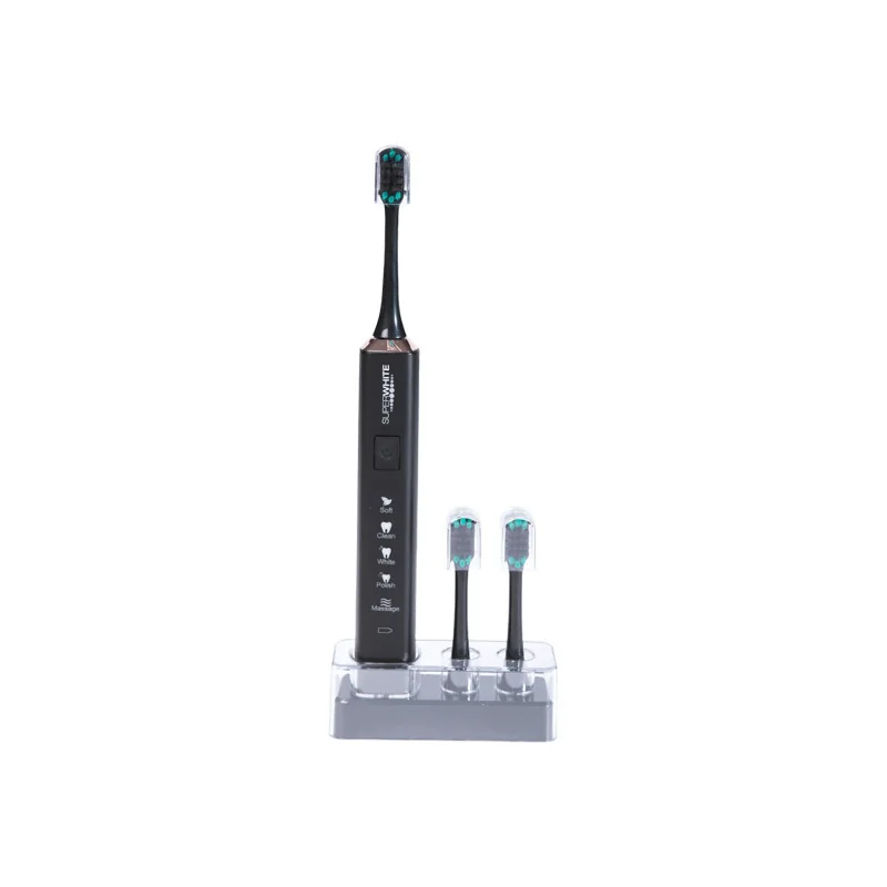 Superwhite brosse à dents sonique souple noire