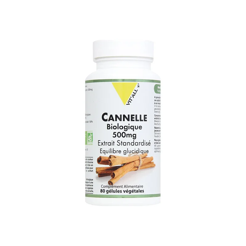 Vitall + cannelle bio 80 comprimés