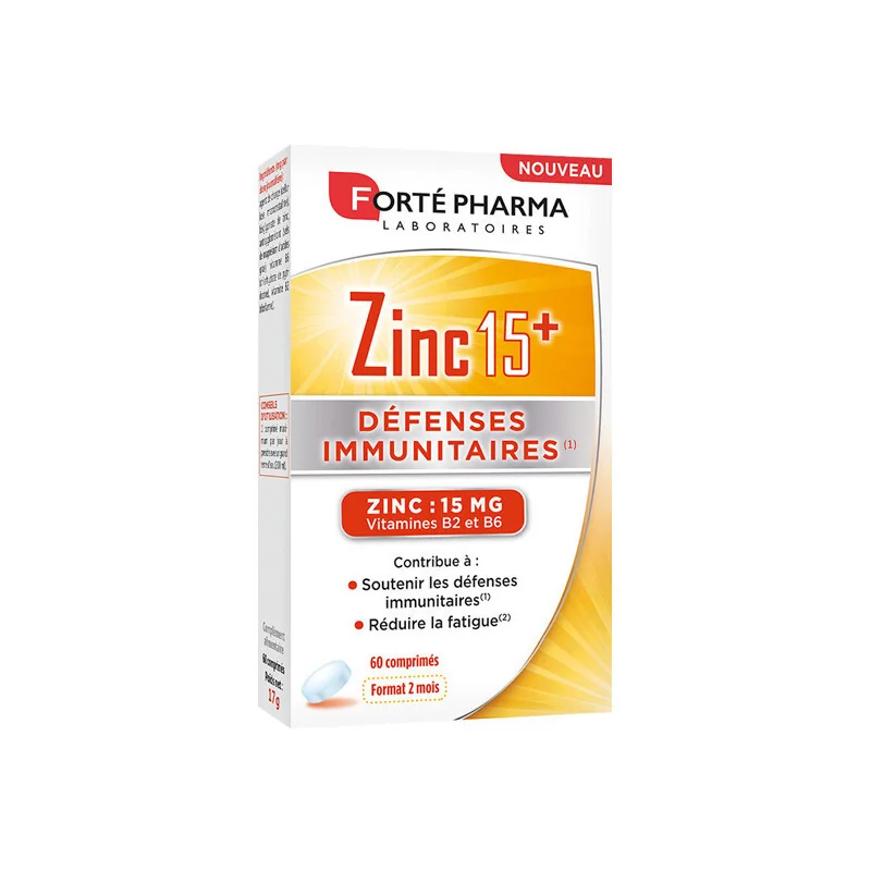 Forté phrama zinc 15+ 60 comprimés
