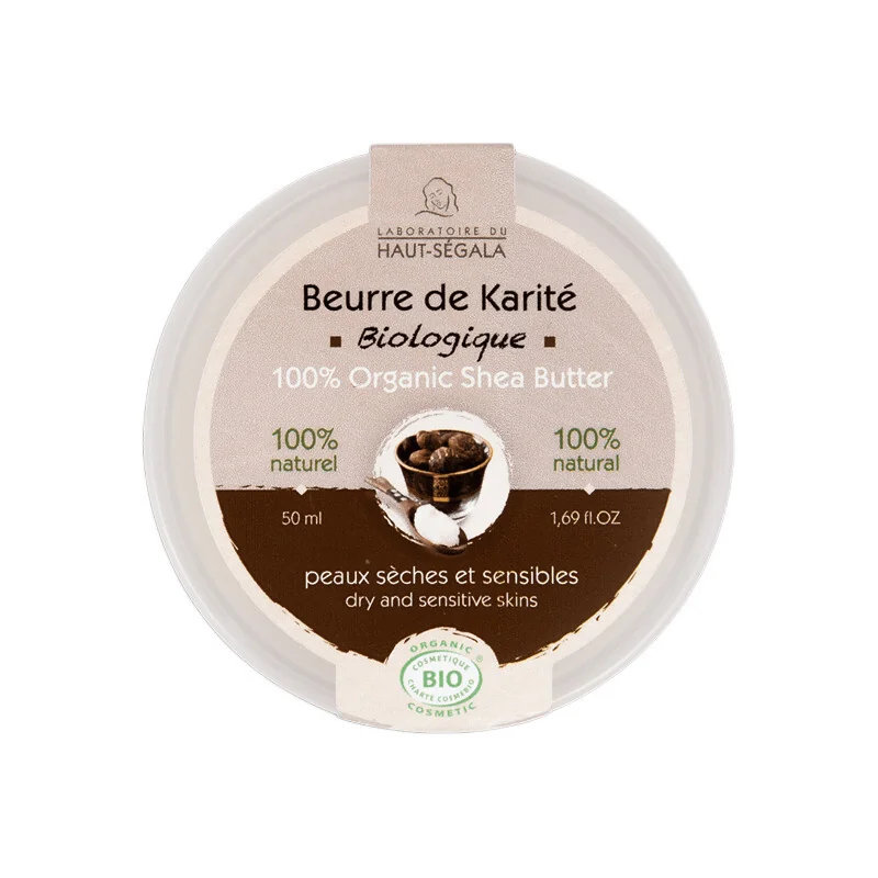 Haut Ségala beurre corporel de karité certifié bio 50ml