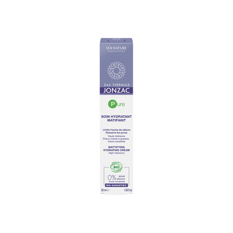 Jonzac soin hydratant matifiant bio 50ml