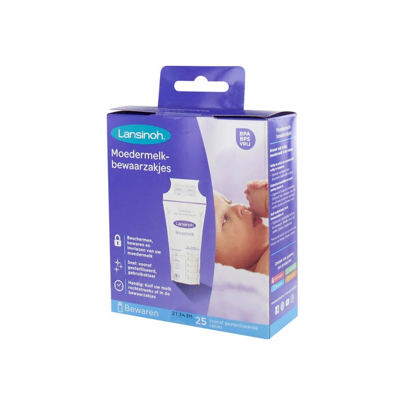 Lansinoh conservation du lait maternel 25 sachets