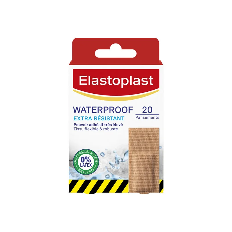 Elastoplast waterproof extra résistant 20 pansements