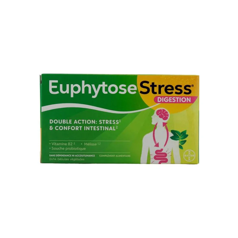 Euphytose Stress Digestion 28 gélules végétales