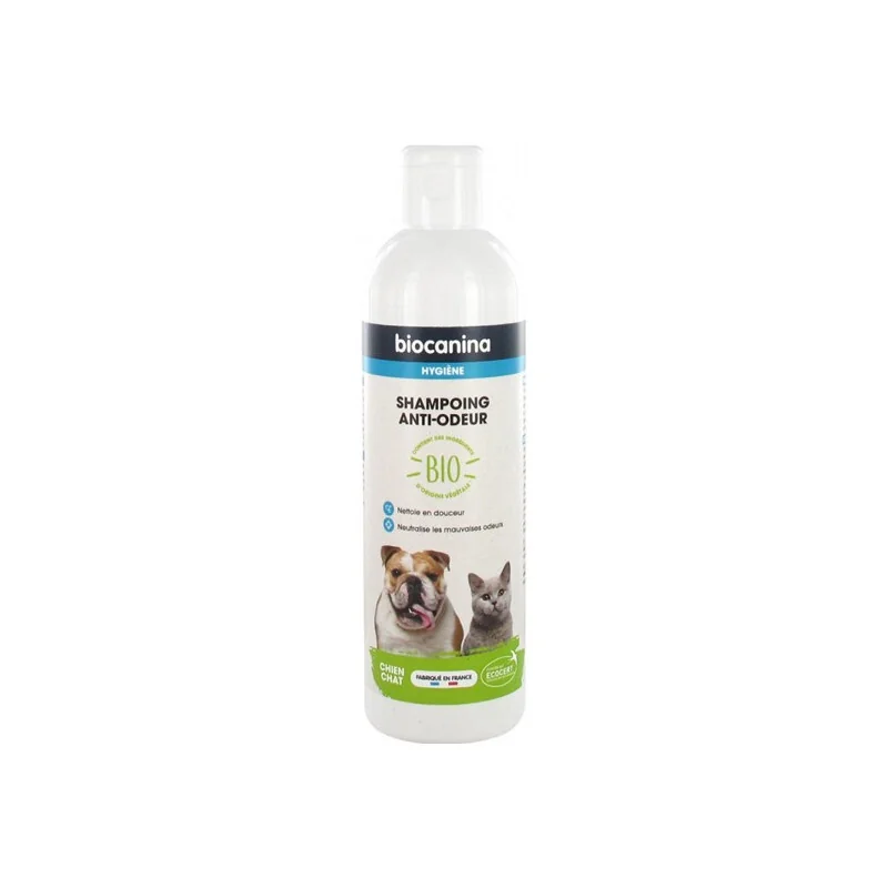 Biocanina shampoing anti-odeur chien chat bio 240ml