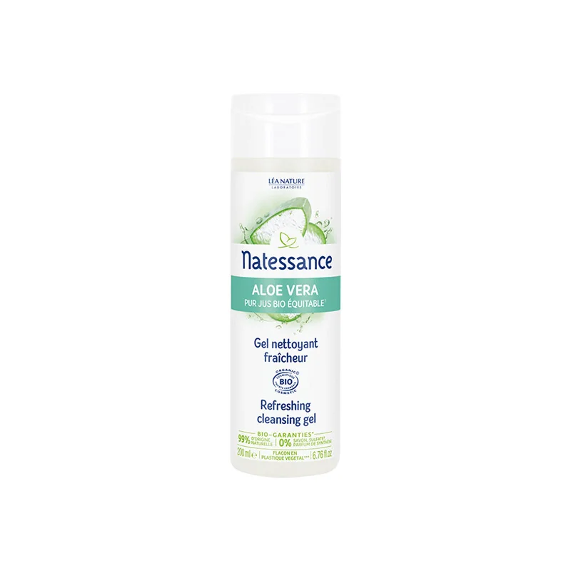 Natessance Aloe vera gel nettoyant fraicheur 200ml