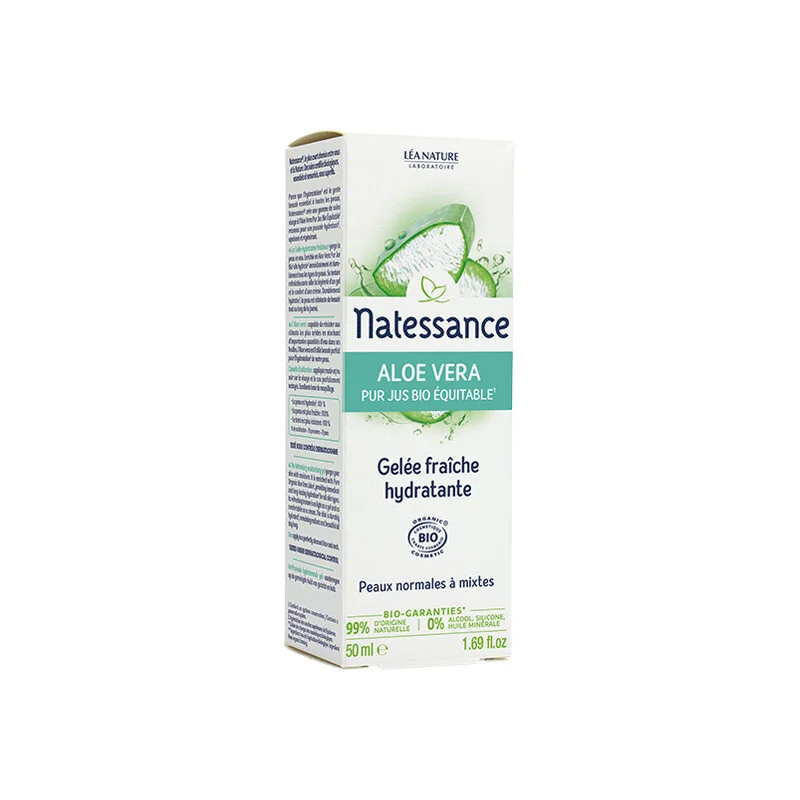Natessance Aloe vera gelée fraiche hydratante 50ml