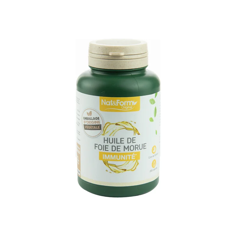 Nat&Form Huile de foie de morue 200 capsules