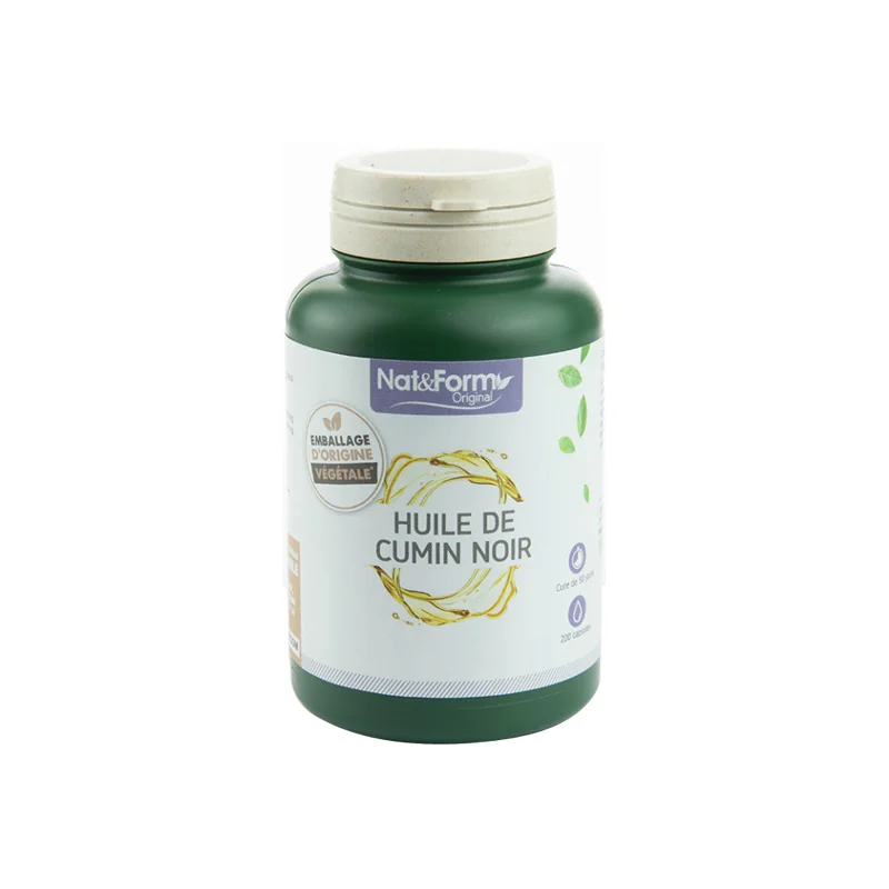 Nat&Form Huile de cumin noir 200 capsules