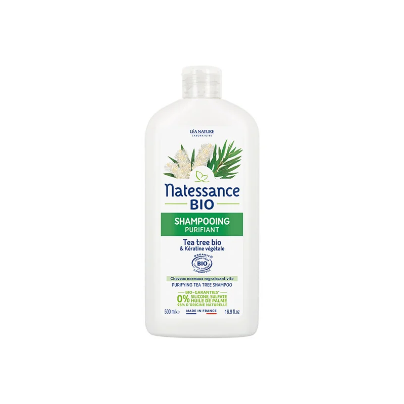 Natessance shampooing purifiant tea tree bio 500ml