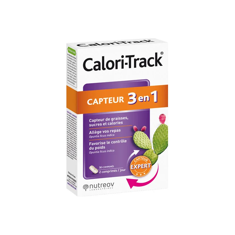 Nutreov Calori-Track Capteur 3 en 1 - 30 comprimés