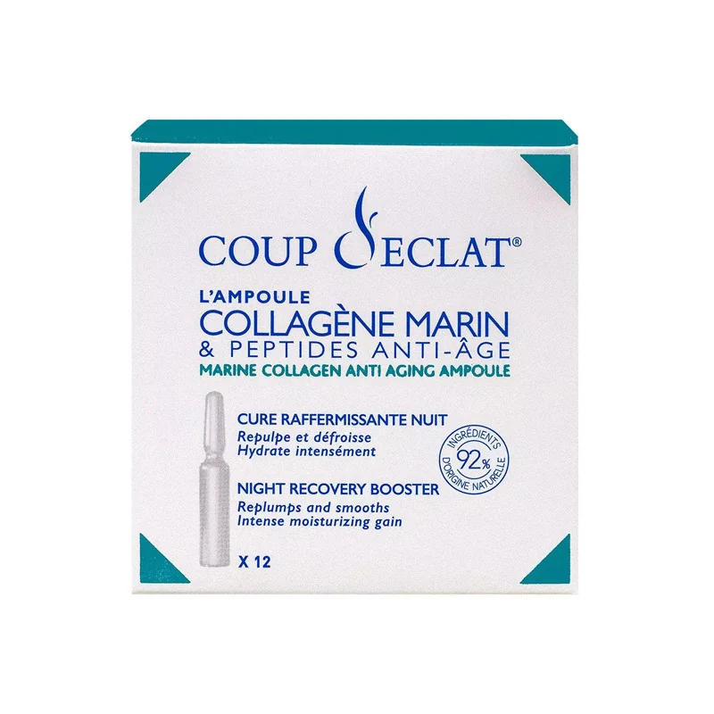 Coup d'Eclat l'ampoule au collagène marin 12 ampoules 1ml