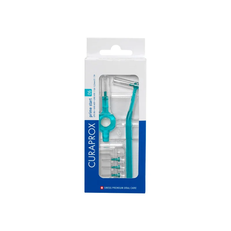 Curaprox CPS 06 Prime start 5 brossettes interdentaires + manche