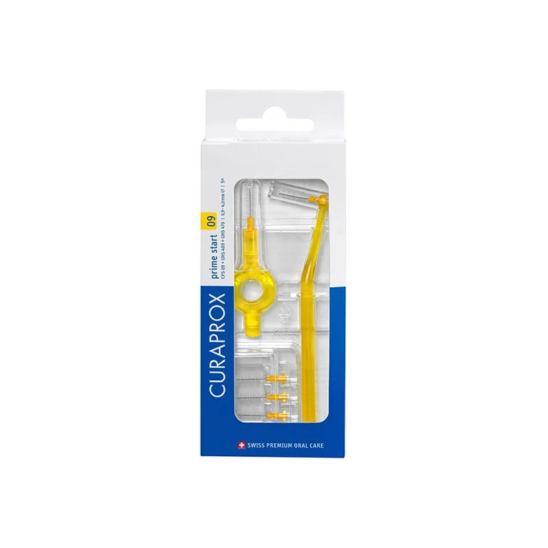 Curaprox CPS 09 Prime start 5 brossettes interdentaires + manche