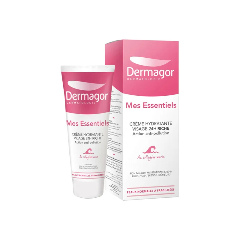 Dermagor Mes Essentiels crème hydratante visage 24h riche 40ml