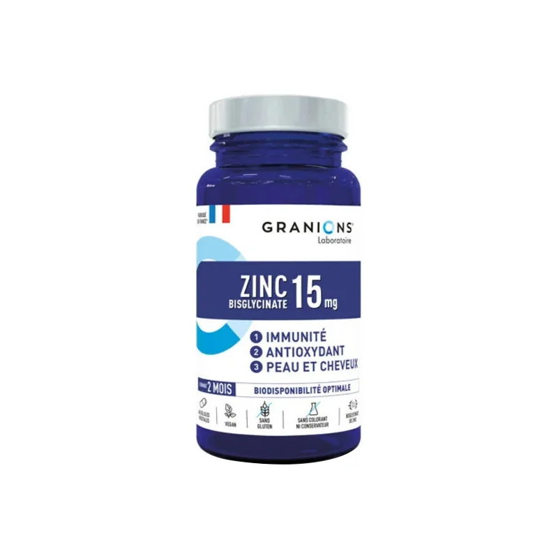 Granions Zinc Bisgycinate 15 mg 60 gélules