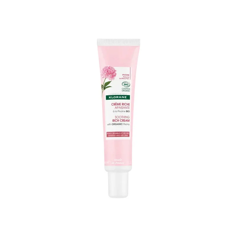 Klorane crème riche apaisante à la Pivoine bio 40ml