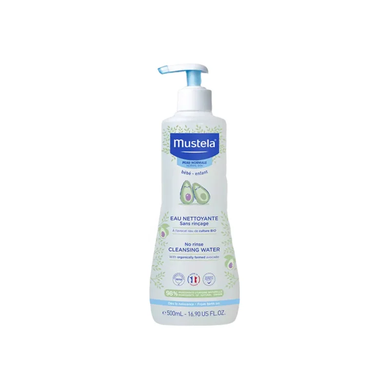 Mustela Bébé eau nettoyante sans rinçage 500ml