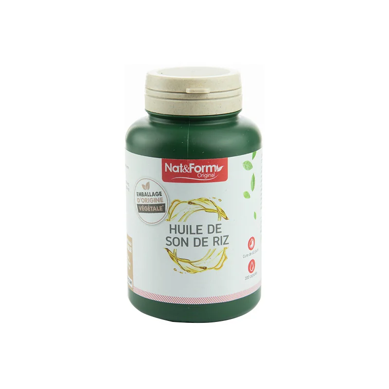 Nat&Form huile de son de riz 200 capsules
