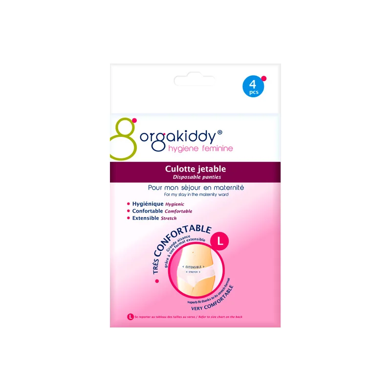 Orgakiddy culotte jetable taille L sachet de 4 pièces