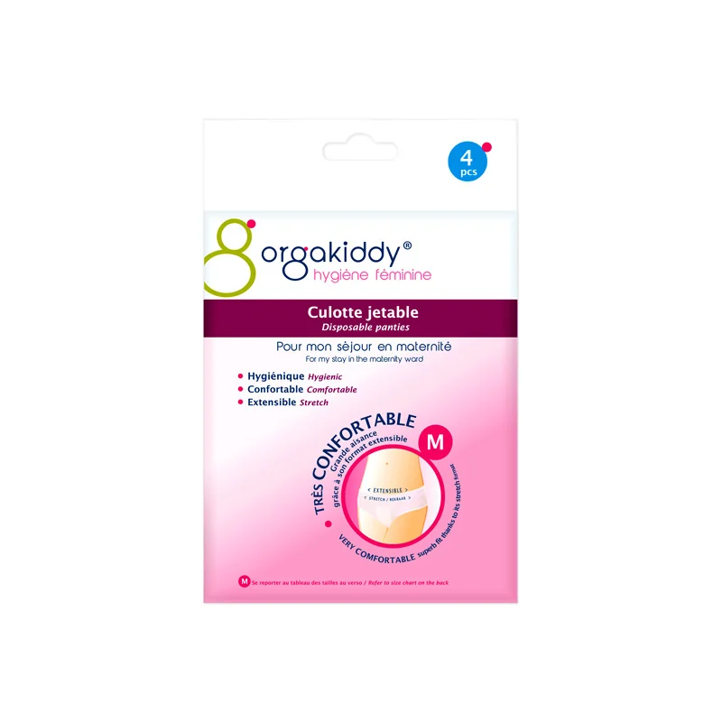 Orgakiddy culotte jetable taille M sachet de 4 pièces