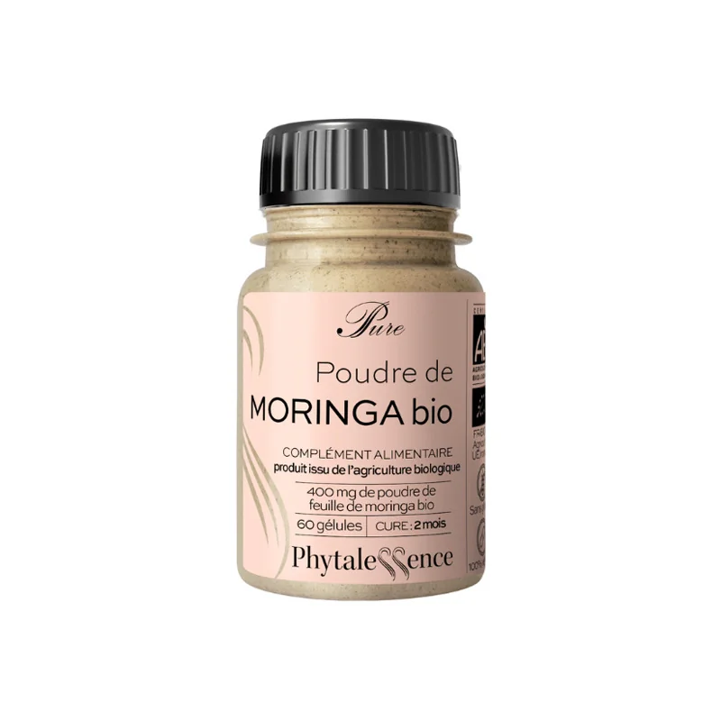 Phytalessence Pure poudre de moringa bio 60 gélules