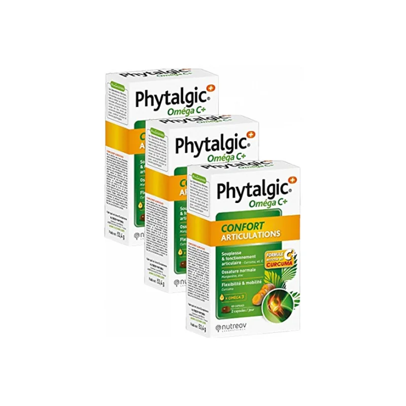 Phytalgic Oméga C+ confort articulations lot de 3 x 60 caspules