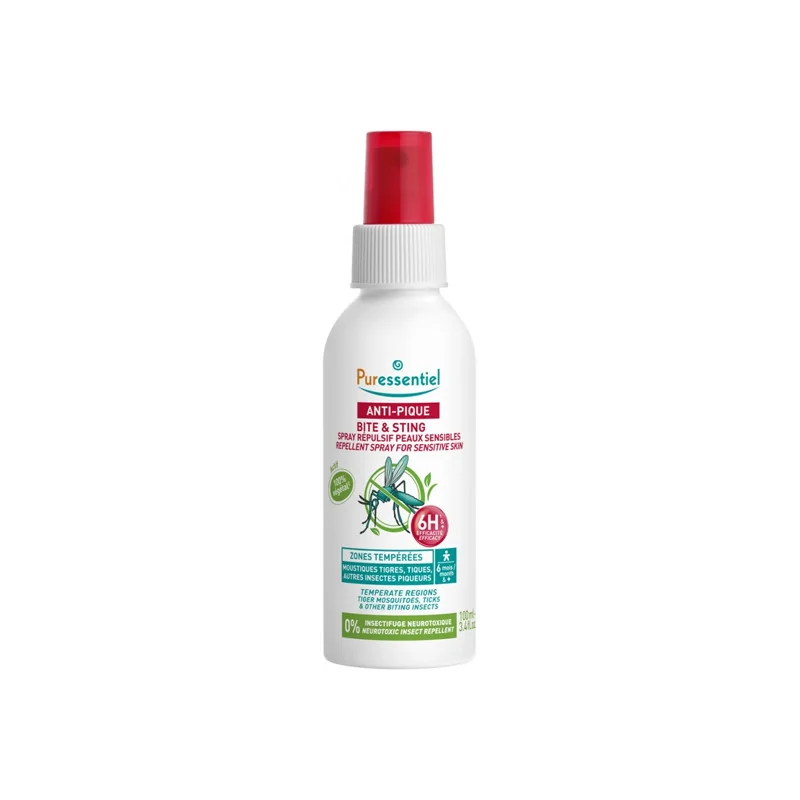 Puressentiel Anti-Pique spray répulsif peaux sensibles 100ml
