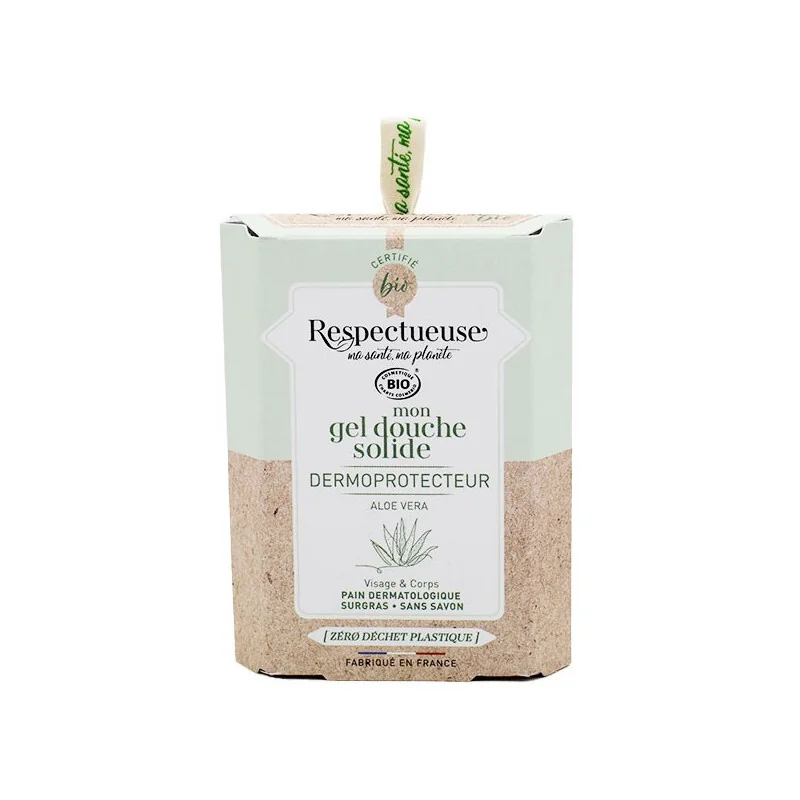 Respectueuse gel douche solide dermoprotecteur bio 75gr