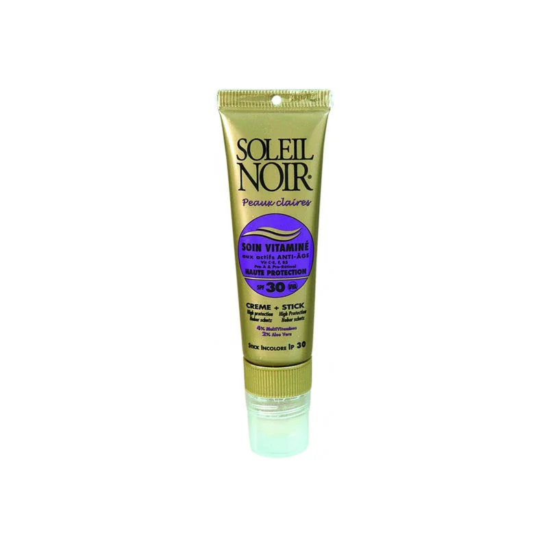Soleil Noir IP30 combi stick et crème haute protection 20ml + 2ml