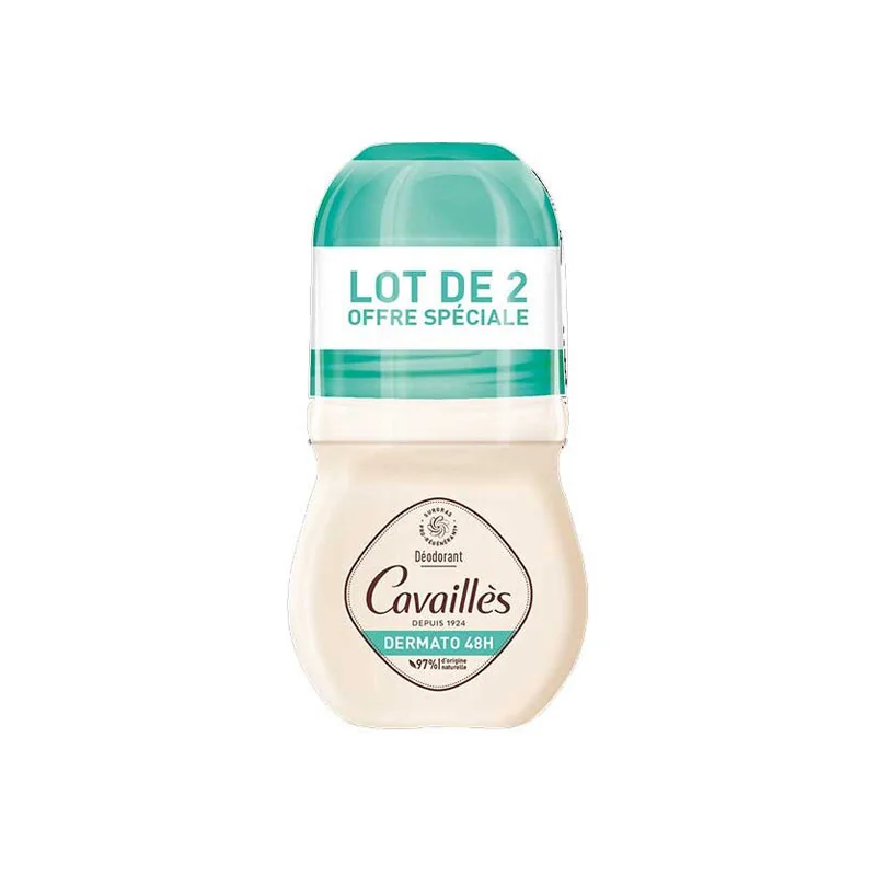 Rogé Cavaillès déodorant Dermato 48h roll-on lot de 2x50ml