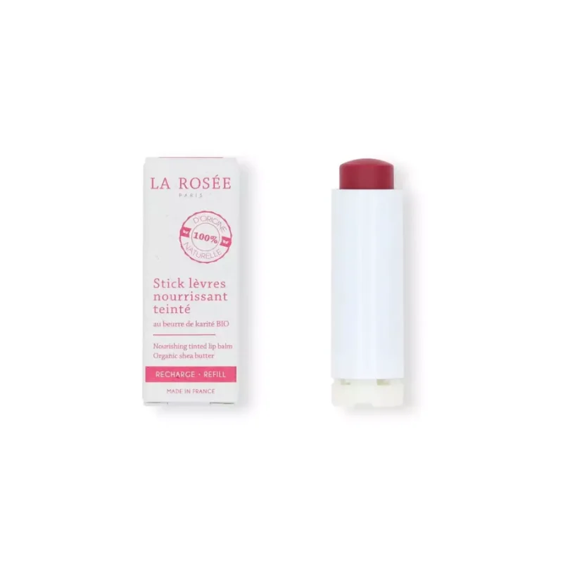 La Rosée stick lèvres nourrissant rechargeable teinte framboise
