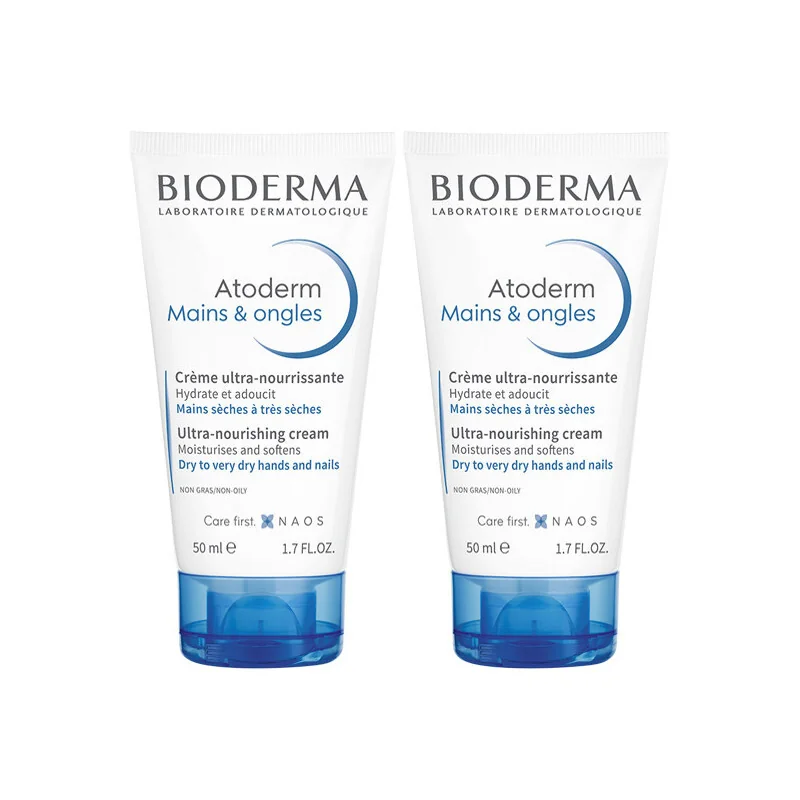 Bioderma Atoderm crème mains & ongles 2x50ml