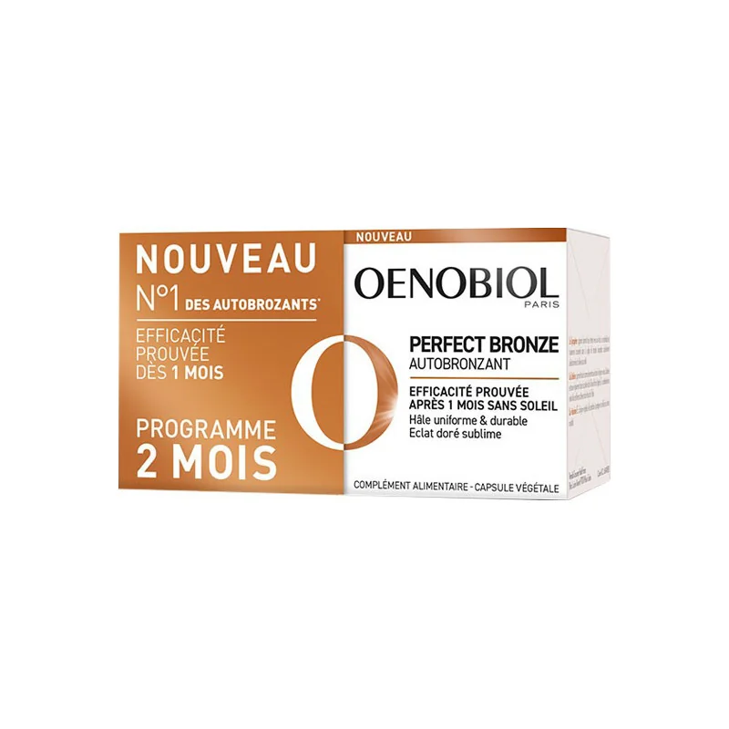 Oenobiol Perfect Bronze autobronzant lot de 2x30 capsules