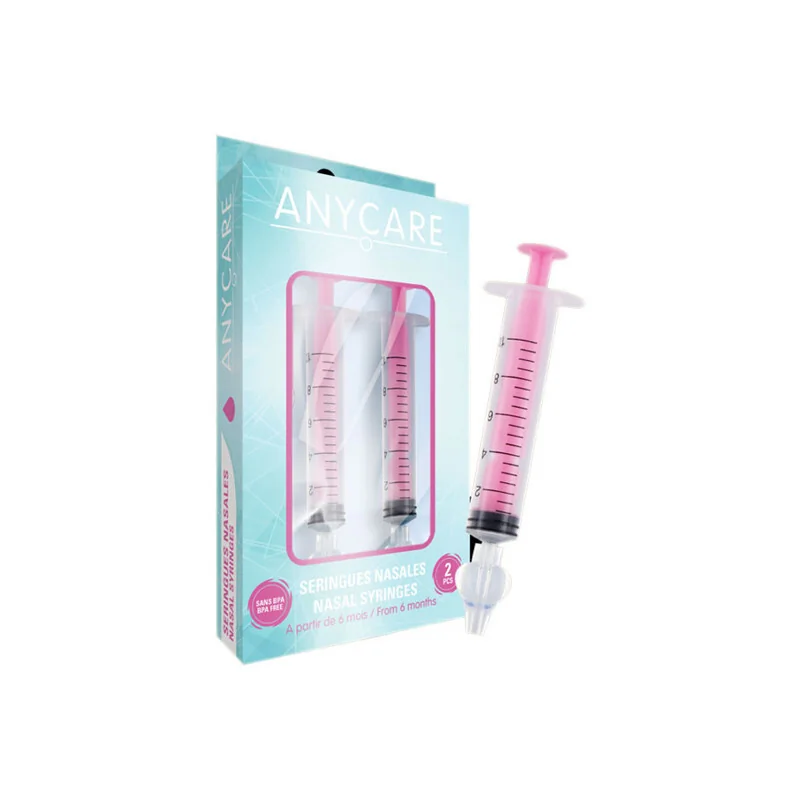 Anycare seringue nasale rose 2 boites