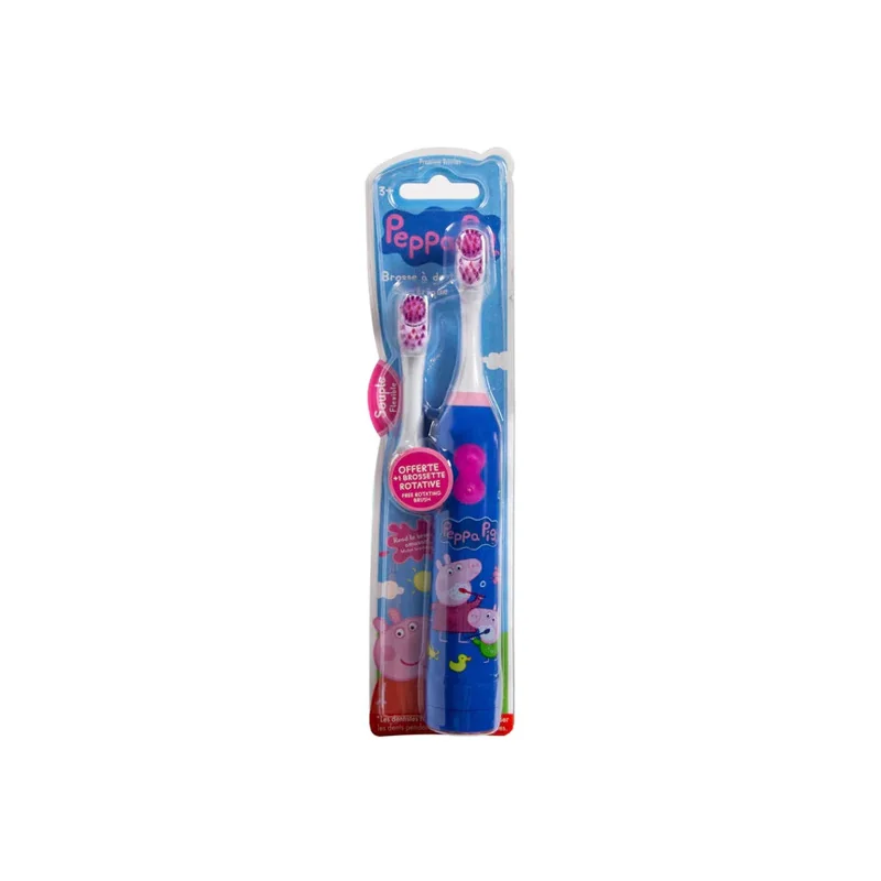 Tinokou Peppa Pig brosse à dents électrique pour enfant