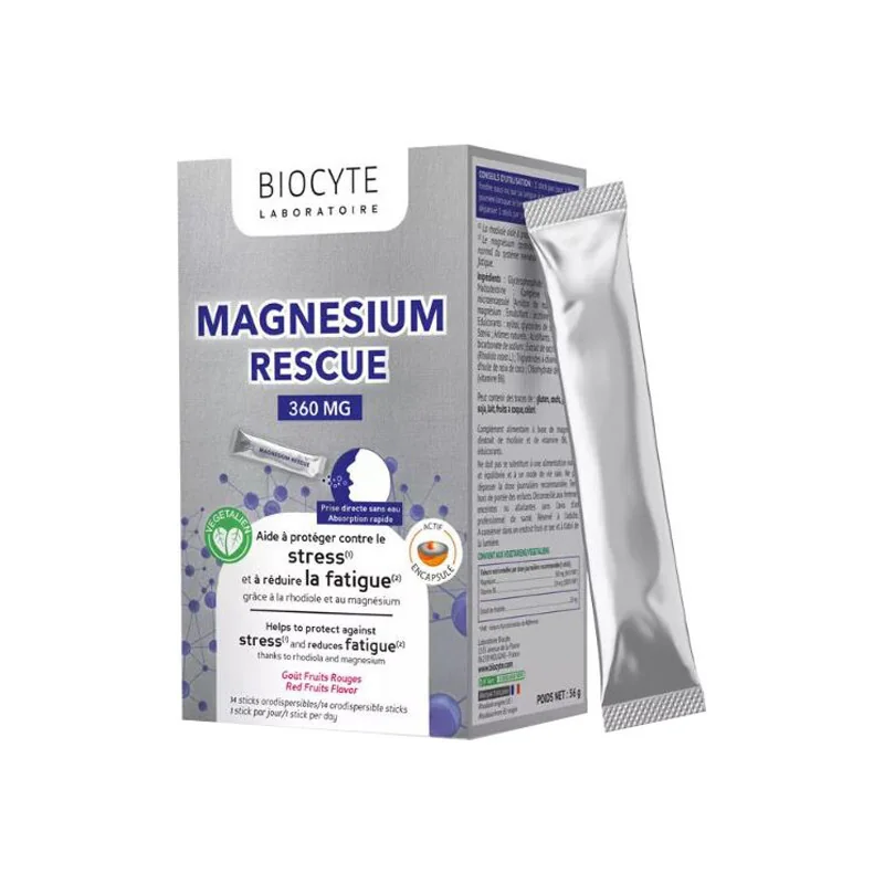 Biocyte Magnésium Rescue 360mg 14 sticks