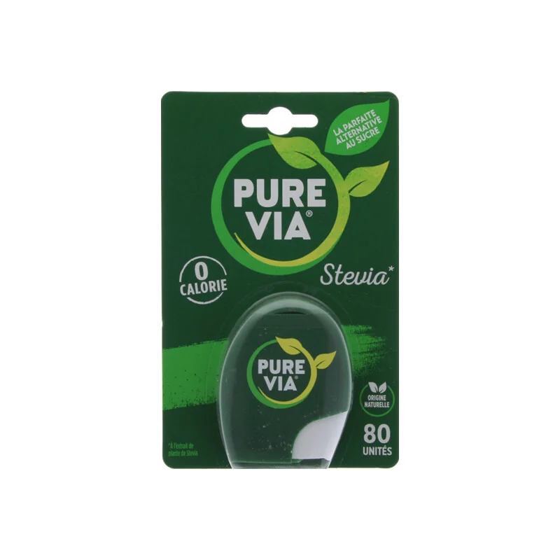 Pure Via Stévia 0 calorie 80 unités