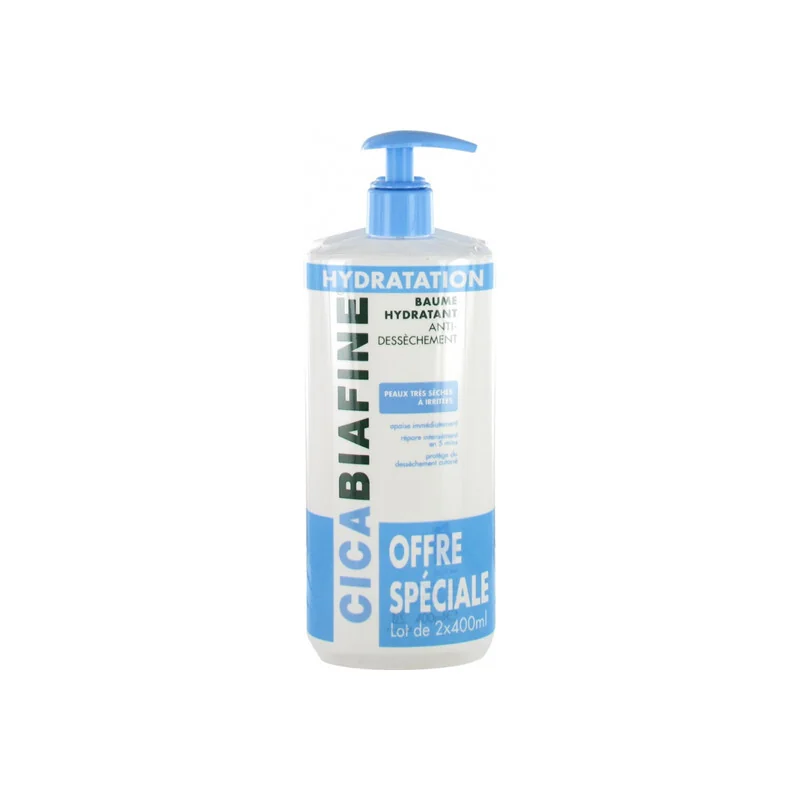 Cicabiafine baume hydratant anti-dessèchement lot de 2x400ml