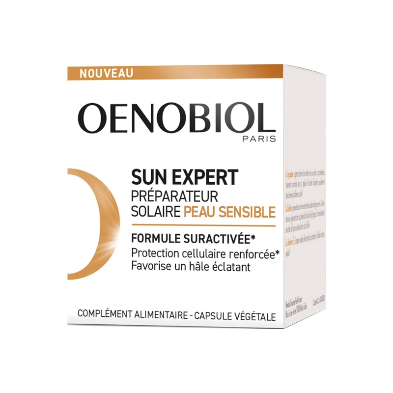 Oenobiol Sun Expert Préparateur Solaire peau sensible 30 capsules