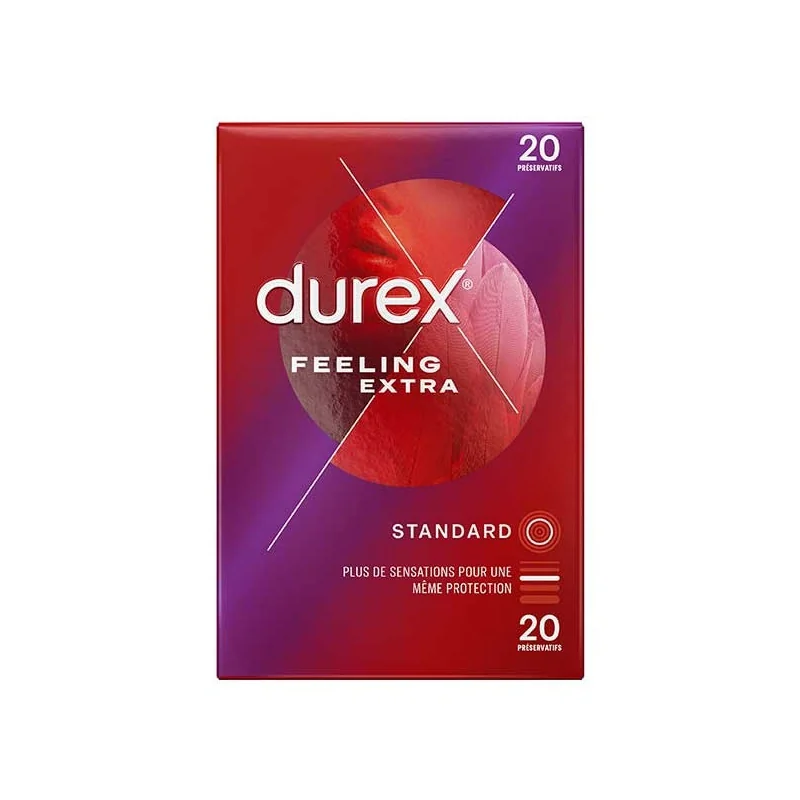 Durex Feeling Extra standard 20 préservatifs