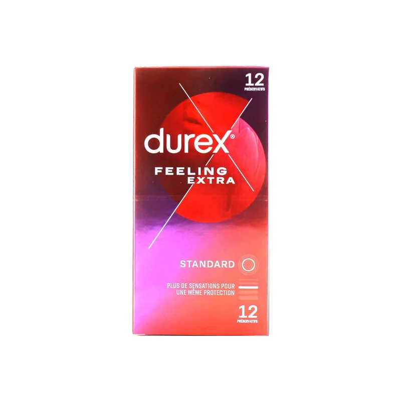 Durex Feeling Extra standard 12 préservatifs